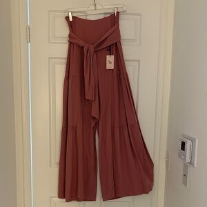 Sincerely Jules Mauve Wide-Leg Pants